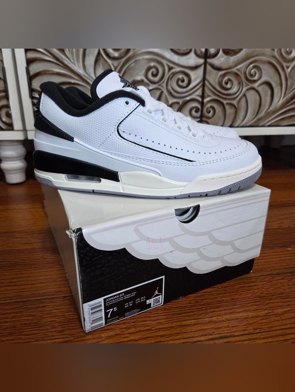 Air Jordan 2/3 Low "White Black"